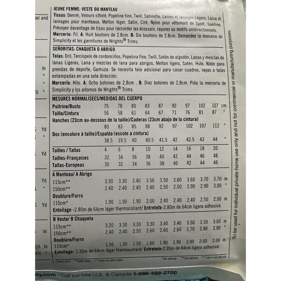 McCalls 3958 pattern capelet jacket matching dog vest coat Size XS S M - Picture 5 of 5